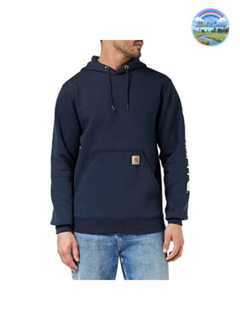 Heavyweight Cotton Polyester Hooded Pullover Sweatshirt with Adjustable Drawcord